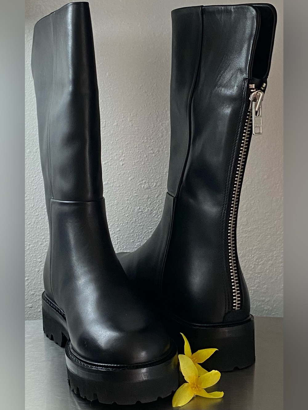 La CANADIENNE BLACK WATERPROOF CITY DRY ZIP UP BOOTS